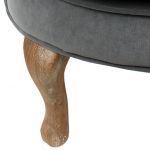 Fotel Armchair Velvet szary  - Inart 4